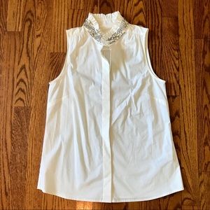 J Crew Embellished Blouse